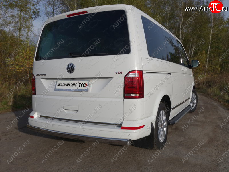 26 999 р. Защита заднего бампера (овальная, d75х42 мм) TCC Volkswagen Multivan T6 дорестайлинг (2016-2019)  с доставкой в г. Горно‑Алтайск