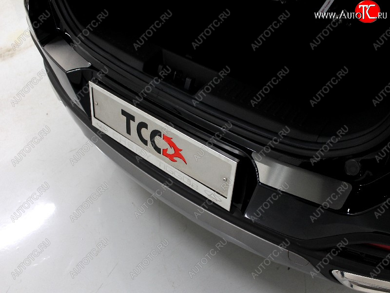 2 999 р.  Накладки на задний бампер, ТСС Тюнинг  Chery Tiggo 8  (T18) (2019-2025) рестайлинг (лист шлифованный)  с доставкой в г. Горно‑Алтайск