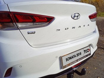 Накладка на заднюю дверь ТСС Тюнинг Hyundai (Хюндаи) Sonata (Соната)  LF (2017-2019) LF рестайлинг ()