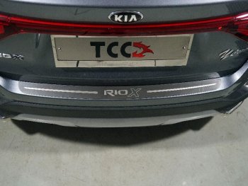 Накладка на задний бампе, ТСС Тюнинг KIA Rio X рестайлинг (2020-2025)