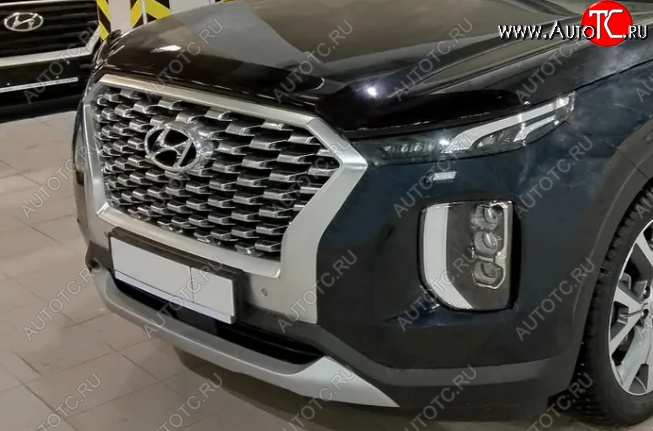 3 699 р. Дефлектор капота SIM Hyundai Palisade LX2 (2018-2022)  с доставкой в г. Горно‑Алтайск