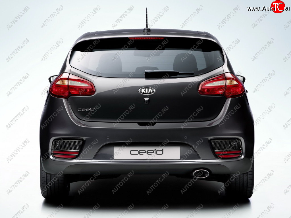 7 949 р. Бампер задний GAMMA  KIA Ceed  2 JD (2015-2018) рестайлинг, хэтчбэк (Неокрашенный)  с доставкой в г. Горно‑Алтайск