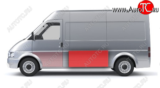 1 889 р. Левая средняя боковая панель (ремонтная) Wisentbull Fiat Ducato 244 (2002-2012)  с доставкой в г. Горно‑Алтайск