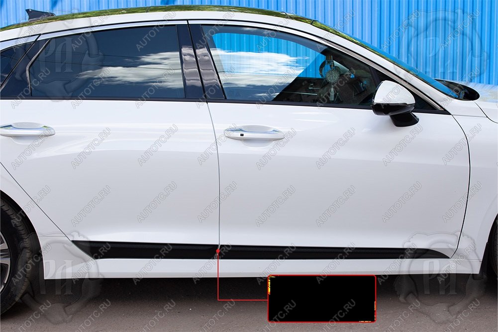 1 059 р. Молдинг двери передний правый Русская Артель  KIA K5  DL (2019-2022) (глянец под покраску)  с доставкой в г. Горно‑Алтайск