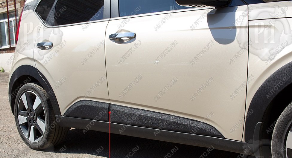 789 р. Молдинг двери задний правый Русская Артель  KIA Soul  SK3 (2018-2022) (глянец под покраску)  с доставкой в г. Горно‑Алтайск