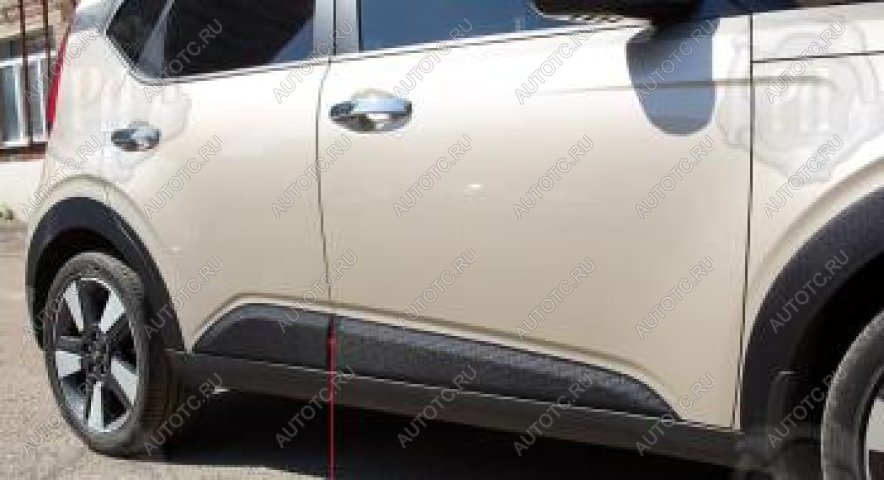 1 189 р. Молдинг двери передний правый Русская Артель  KIA Soul  SK3 (2018-2022) (шагрень)  с доставкой в г. Горно‑Алтайск