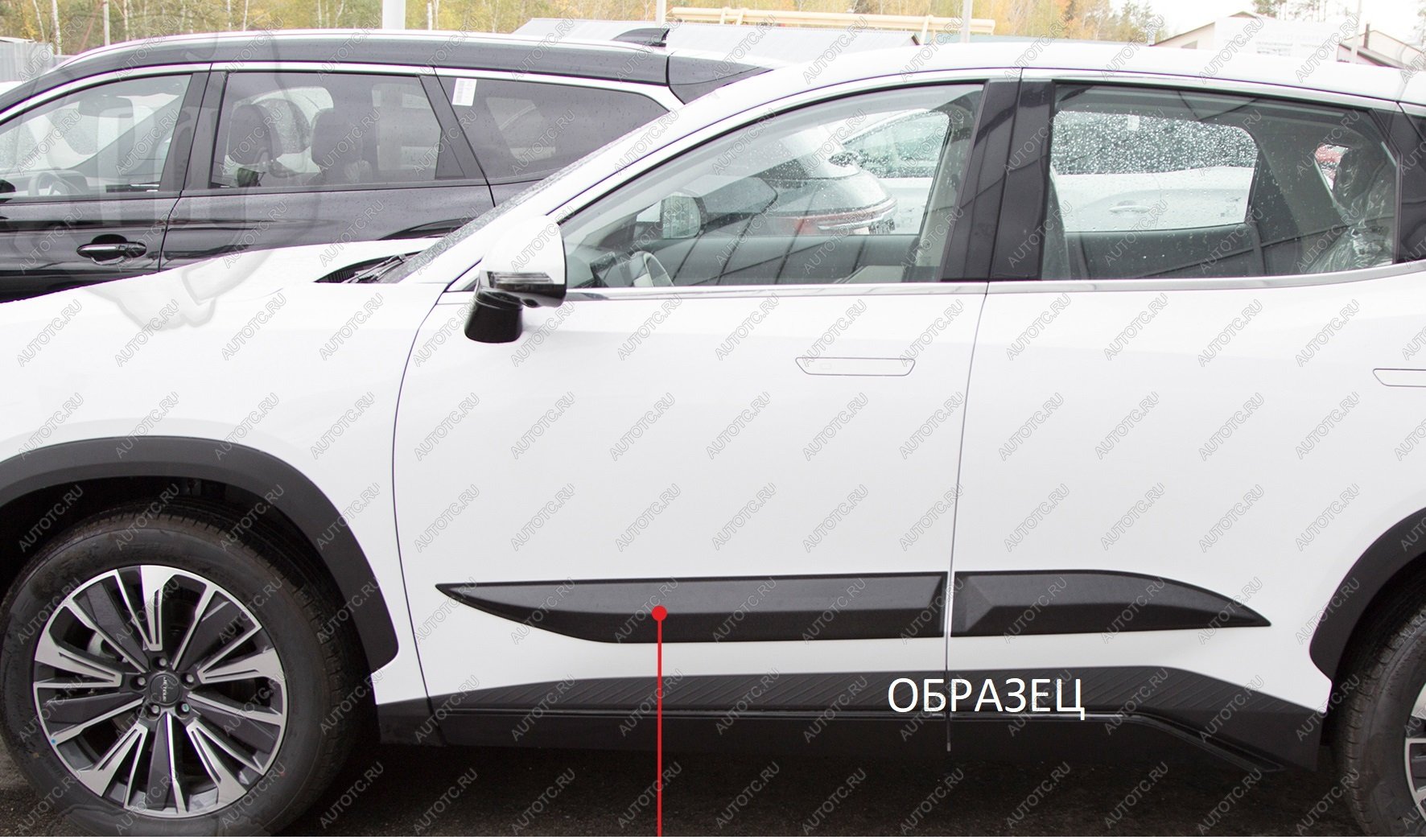 729 р. Молдинг двери задний правый Русская Артель  Mitsubishi ASX (2017-2020) 2-ой рестайлинг (глянец под покраску)  с доставкой в г. Горно‑Алтайск