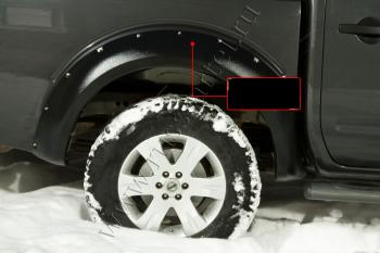 Расширители колесных арок (задний левый) Русская Артель Toyota Hilux AN120 дорестайлинг (2016-2020)