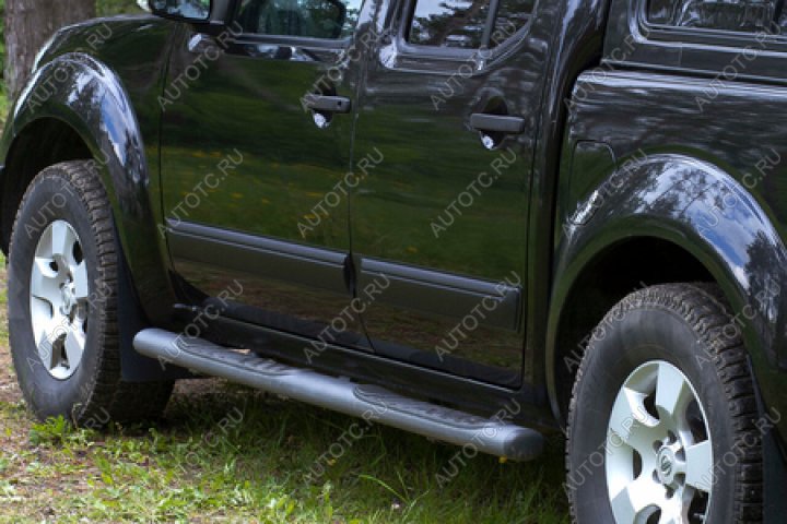 1 059 р. Молдинг на двери задний левый узкий Русская Артель  Nissan Navara  2 D40 (2004-2010) дорестайлинг (шагрень)  с доставкой в г. Горно‑Алтайск