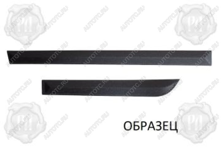 769 р. Молдинг на двери задний левый узкий Русская Артель  Nissan Pathfinder  R51 (2009-2014) рестайлинг (шагрень)  с доставкой в г. Горно‑Алтайск