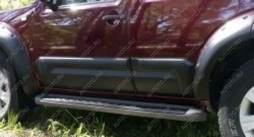 2 999 р. Молдинг двери передний правый широкий Русская Артель  Nissan Pathfinder  R51 (2004-2007) дорестайлинг (шагрень)  с доставкой в г. Горно‑Алтайск