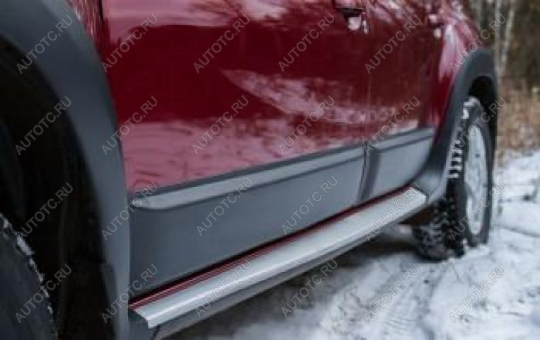 1 979 р. Молдинг двери передний правый Русская Артель  Renault Duster  HS (2010-2015) дорестайлинг (шагрень)  с доставкой в г. Горно‑Алтайск
