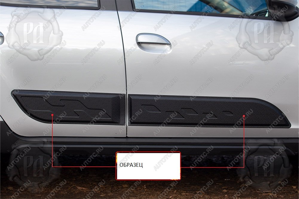 1 379 р. Молдинг двери передний правый узор Русская Артель  Renault Duster  HM (2021-2024) рестайлинг (шагрень)  с доставкой в г. Горно‑Алтайск