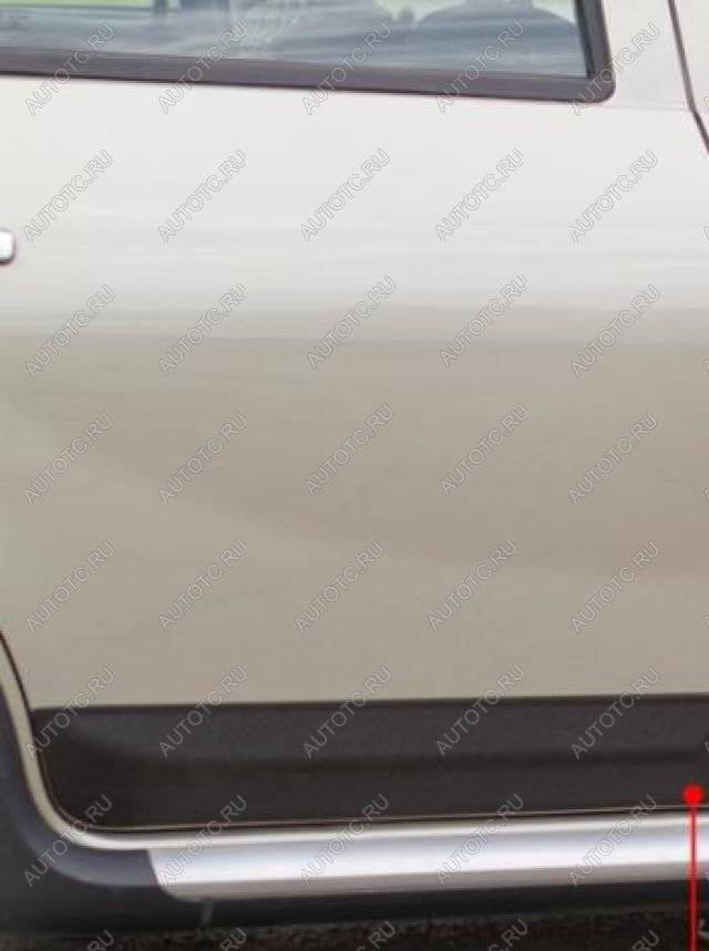 1 229 р. Молдинг двери передний правый широкий Русская Артель  Renault Sandero Stepway  (BS) (2010-2014) (шагрень)  с доставкой в г. Горно‑Алтайск
