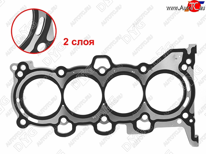 2 569 р. Прокладка ГБЦ G4EH 2.0 (металл) DYG KIA Cerato 4 BD дорестайлинг, хэтчбэк (2018-2021)  с доставкой в г. Горно‑Алтайск