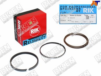 Кольца поршневые (комплект) STD NISSAN SUNNYWINGROADAD QG15DEGA15DE 95- (2 кольца на поршень)     RIKEN 23303 STD