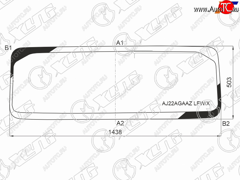 10 399 р. Стекло лобовое (Антенна) XYG  Jeep Wrangler  JL (2018-2024)  с доставкой в г. Горно‑Алтайск