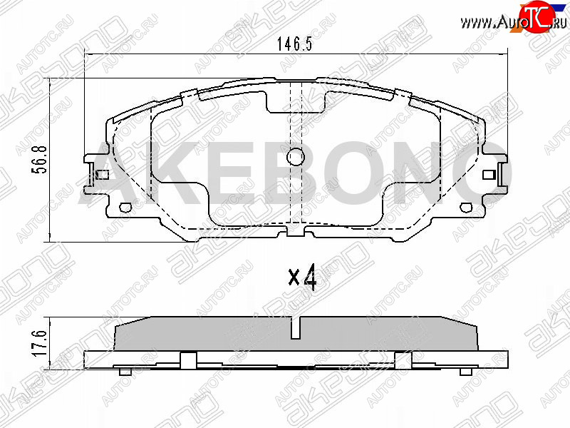 3 579 р. Колодки тормозные перед FL-FR SAT  Toyota RAV4 XA30 5 дв. 2-ой рестайлинг (2010-2013)  с доставкой в г. Горно‑Алтайск