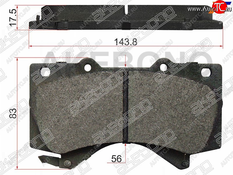 3 199 р. Колодки тормозные перед FL-FR SAT   Lexus LX570  J200 (2007-2022), Toyota Land Cruiser  200 (2007-2021)  с доставкой в г. Горно‑Алтайск