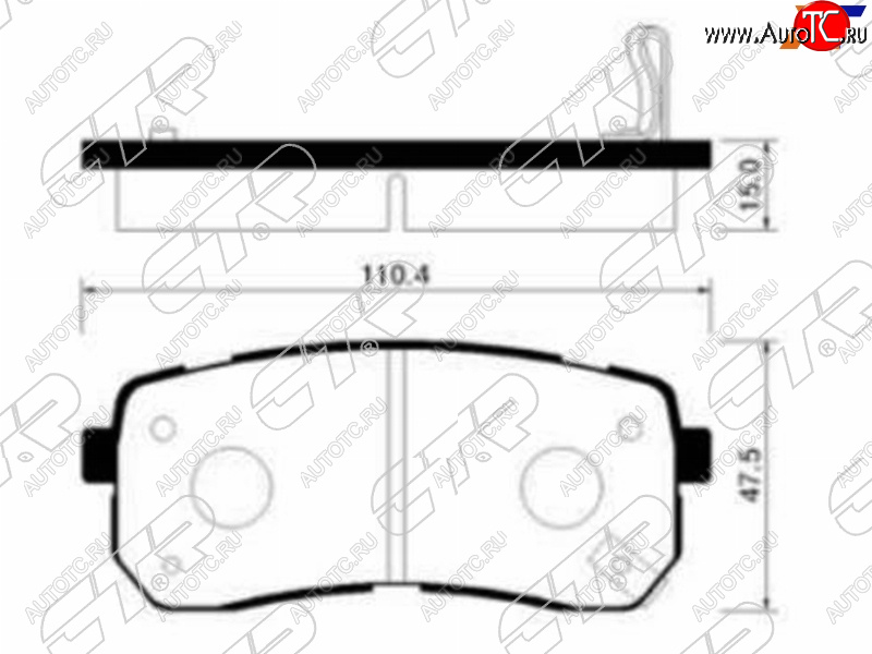 1 899 р. Колодки тормозные задние LH-RH SAT  Hyundai Starex/Grand Starex/H1  TQ (2007-2022) дорестайлинг, рестайлинг, 2-ой рестайлинг  с доставкой в г. Горно‑Алтайск