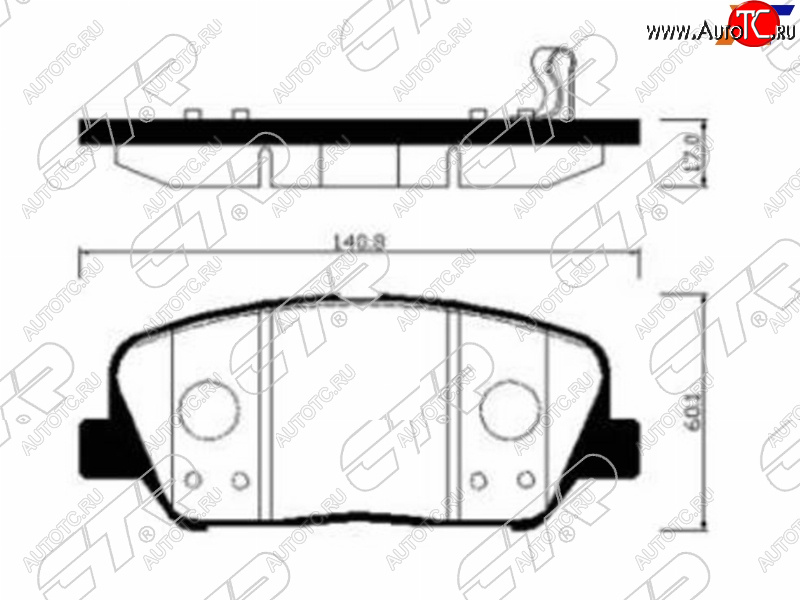 2 599 р. Колодки тормозные передние FR-FL SAT  KIA Optima 4 JF дорестайлинг седан (2016-2018)  с доставкой в г. Горно‑Алтайск