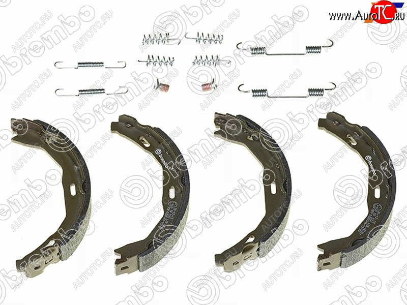 3 699 р. Колодки барабанные задние RH-LH SAT Mercedes-Benz C-Class W204 дорестайлинг седан (2007-2011)  с доставкой в г. Горно‑Алтайск