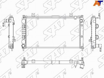 Радиатор SAT Datsun (Датсун) mi-DO (ми-до) (2014-2021),  on-DO (он-до) (2014-2019), Лада (ваз) Гранта (Granta) ( 2190,  2191) (2011-2017),  Гранта FL (Granta) ( 2191,  2190,  2194,  2192) (2018-2024)