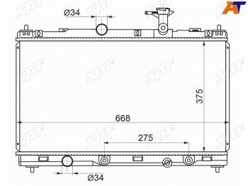 Радиатор SAT  SX4  JYB, JYA, Vitara  LY
