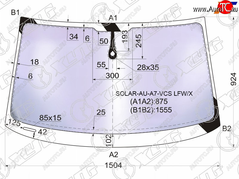 22 999 р. Стекло лобовое (Атермальное Датчик дождя Молдинг) XYG Audi A7 4G лифтбэк дорестайлинг (2010-2014)  с доставкой в г. Горно‑Алтайск