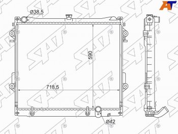 Радиатор SAT Lexus LX500d J310 (2021-2022)