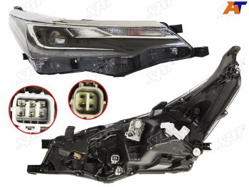 Фара RH (LED) SAT Toyota (Тойота) Corolla (Королла)  E180 (2016-2019) E180 рестайлинг