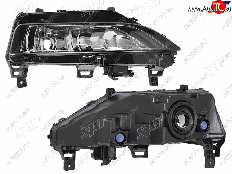 2 899 р. Правая противотуманная фара SAT Skoda Rapid MK2 (2019-2025)  с доставкой в г. Горно‑Алтайск