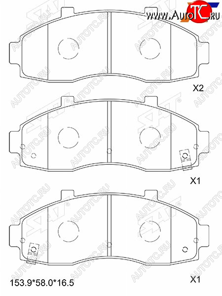 1 699 р. Колодки тормозные перед FR-FL SAT  KIA Carnival ( UP,CQ,  UP,GQ) - Pregio  с доставкой в г. Горно‑Алтайск