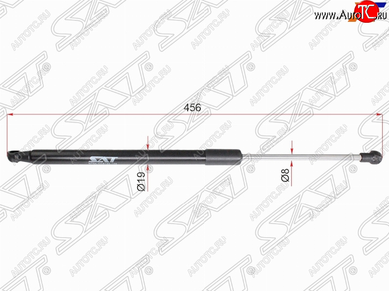 759 р. Упор крышки багажника SAT  Mazda CX-9  TB (2007-2015) дорестайлинг, 1-ый рестайлинг, 2-ой рестайлинг  с доставкой в г. Горно‑Алтайск