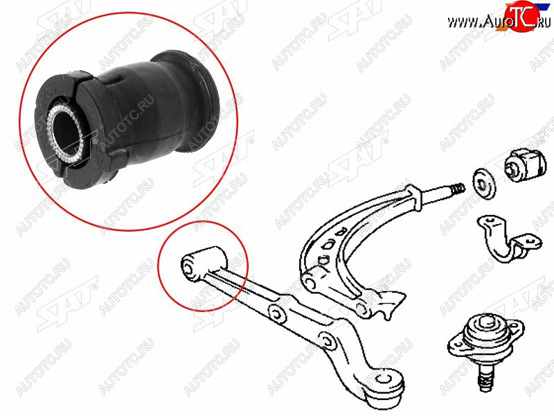 479 р. Сайлентблок переднего рычага FR SAT  Toyota Estima Emina  XR10, XR20 - Estima Lucida  XR10,20  с доставкой в г. Горно‑Алтайск