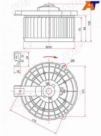 Мотор отопителя салона Honda Accord 02-08 SAT ST-79310-SEA-G41