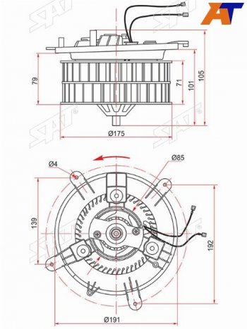 Мотор отопителя салона Mercedes-Benz E-Class 95-03 SAT ST-A2108202442