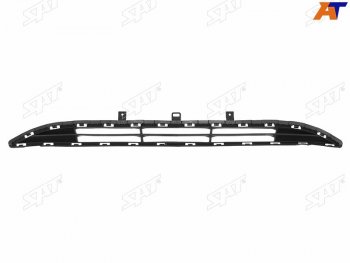 539 р. Центральная решетка переднего бампера SAT  Hyundai Solaris  HCR (2017-2020) седан дорестайлинг  с доставкой в г. Горно‑Алтайск. Увеличить фотографию 1