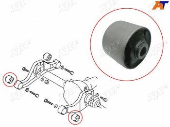 Сайлентблок подушки переднего дифференциала FR SAT Mitsubishi Delica D:5 1 дорестайлинг (2007-2019)