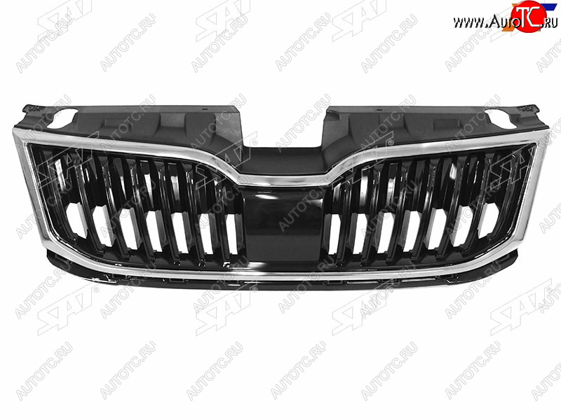 4 299 р. Решетка радиатора SAT Skoda Octavia A7 рестайлинг универсал (2016-2020) (молдинг хром)  с доставкой в г. Горно‑Алтайск