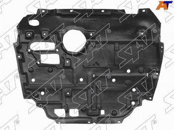 3 099 р. Защита картера двигателя SAT  Toyota Prius ( XW30,  Alfa лифтбек) (2009-2016) дорестайлинг, рестайлинг, рестайлинг лифтбэк  с доставкой в г. Горно‑Алтайск. Увеличить фотографию 1