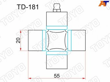 Крестовина карданного вала DAIHATSU HIJET NEWLINE L35 L37 L50 S35 61-75 TOYO TD-181