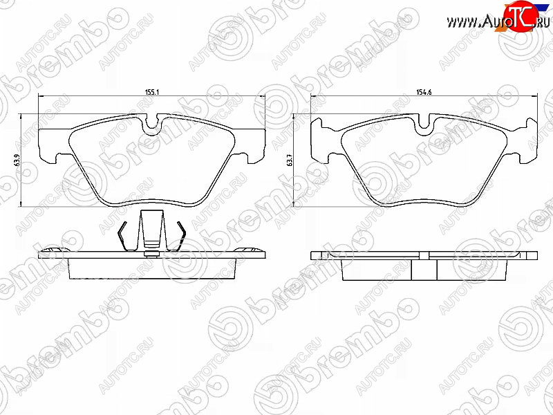 5 249 р. Колодки тормозные передние FL-FR SAT BMW 5 серия F10 седан дорестайлинг (2009-2013)  с доставкой в г. Горно‑Алтайск