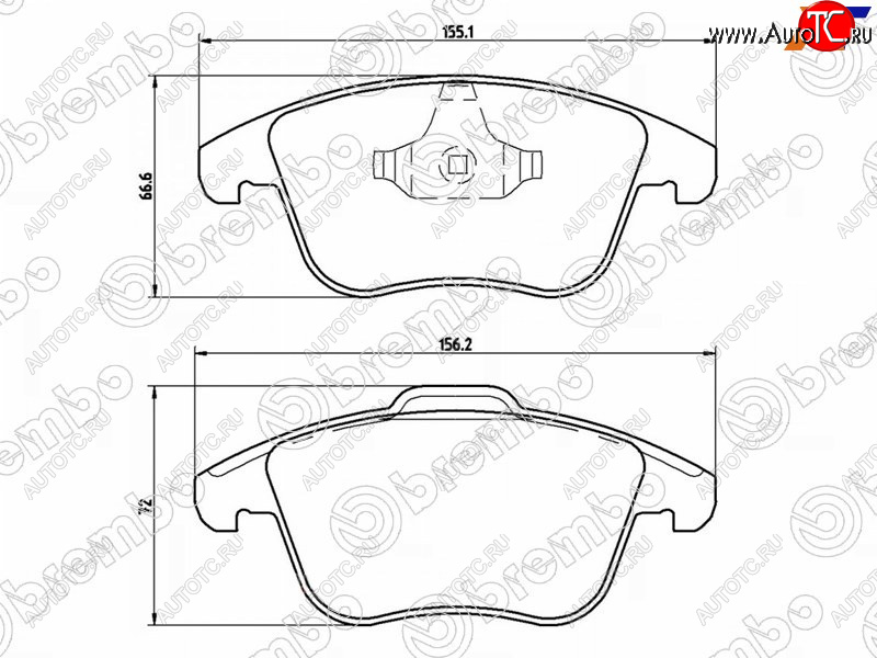 4 089 р. Колодки тормозные перед FL-FR SAT  Ford Mondeo, Land Rover Freelander (L359), Volvo S60 (FS седан), XC70  с доставкой в г. Горно‑Алтайск