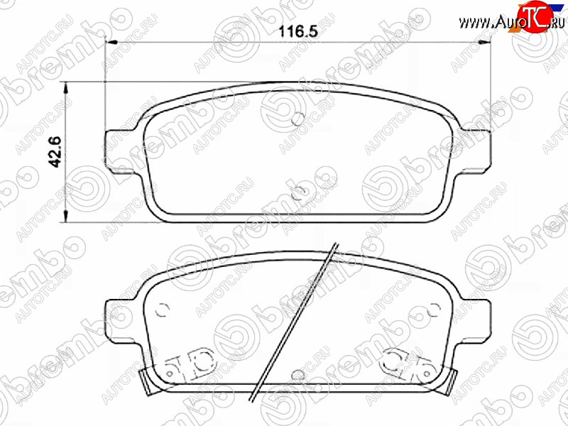 3 199 р. Колодки тормозные задние RH-LH SAT Chevrolet Cruze J300 седан дорестайлинг (2009-2012)  с доставкой в г. Горно‑Алтайск