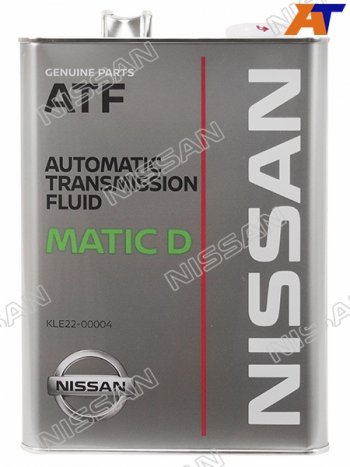 Масло трансмиссионное NISSAN MATIC D (ATF) 4Л. NISSAN KLE22-00004