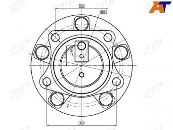 Ступичный узел задн. SAT Mazda Atenza (2007-2012)