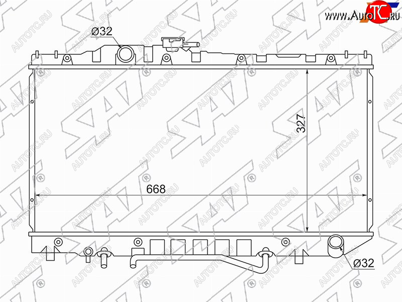 7 699 р. Радиатор SAT  Toyota Corona  T190 (1992-1994) седан дорестайлинг  с доставкой в г. Горно‑Алтайск