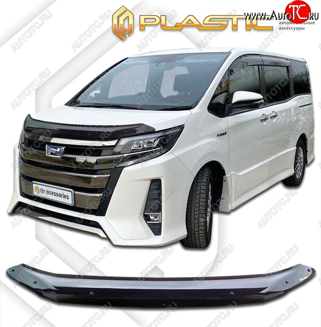 1 999 р. Дефлектор капота (Япония) CA-Plastic  Toyota Noah ( 3,  R80) (2014-2021) дорестайлинг, рестайлинг (classic черный, без надписи)  с доставкой в г. Горно‑Алтайск