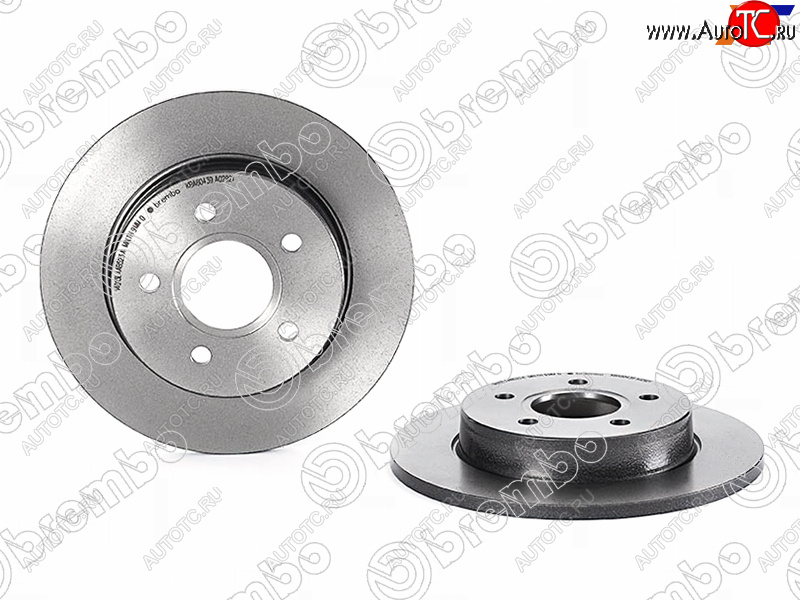 3 699 р. Задний тормозной диск BREMBO  Ford C-max  Mk1 - Focus  2  с доставкой в г. Горно‑Алтайск